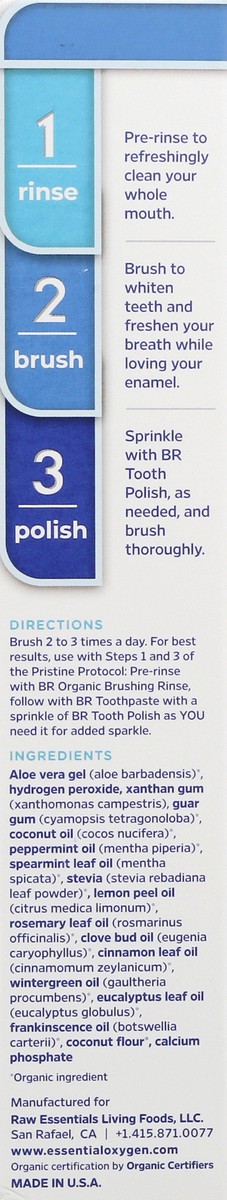 slide 8 of 12, Essential Oxygen BR Brush Peppermint Toothpaste 4 oz, 1 ct