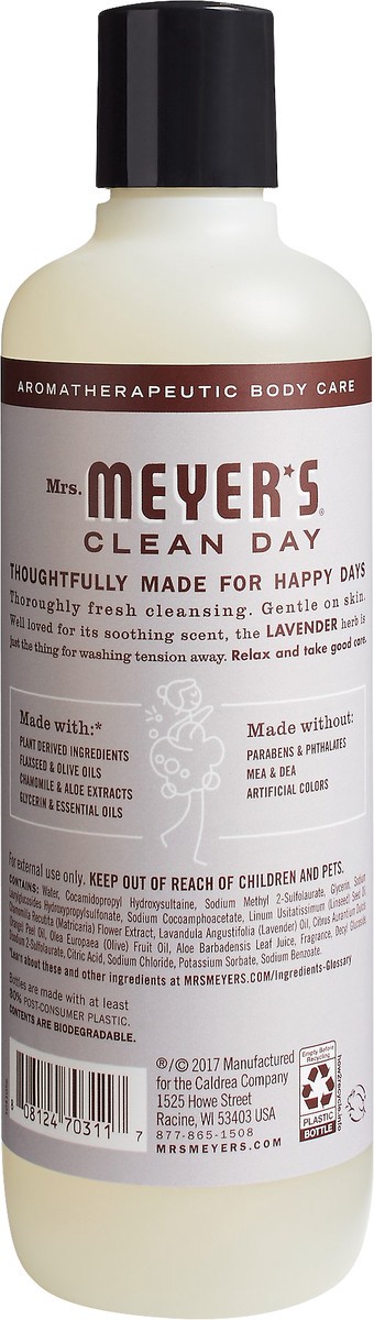 slide 2 of 3, Mrs. Meyer's Clean Day Lavender Scent Body Wash 16 oz, 16 oz