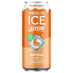 Sparkling Ice Caffeine Zero Sugar Sparkling Water - Orange Cream