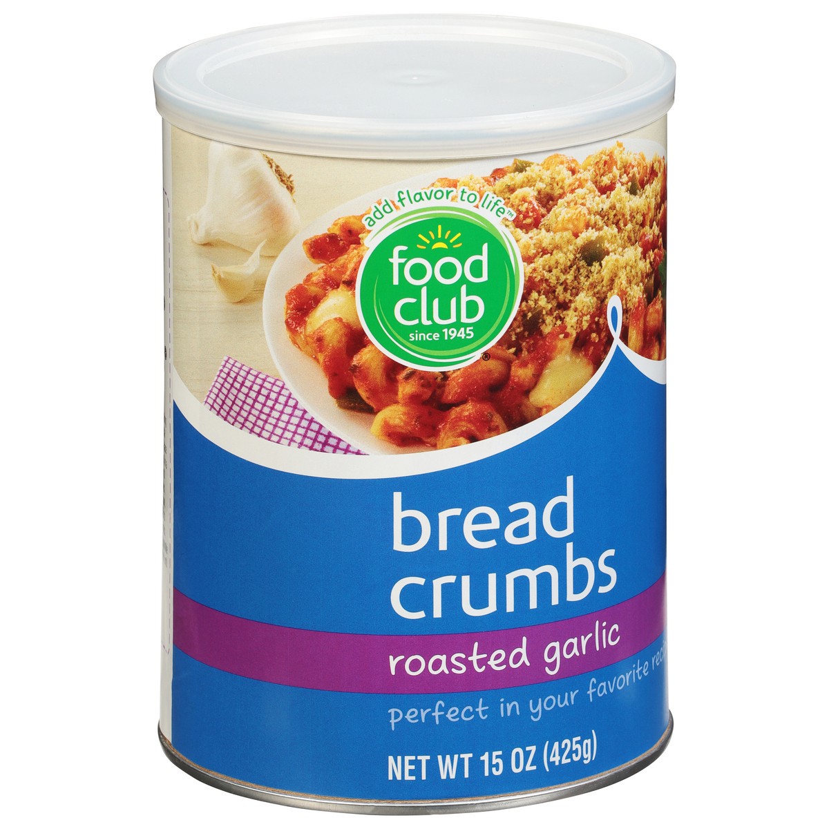 slide 2 of 11, Food Club Roasted Garlic Bread Crumbs 15 oz, 15 oz