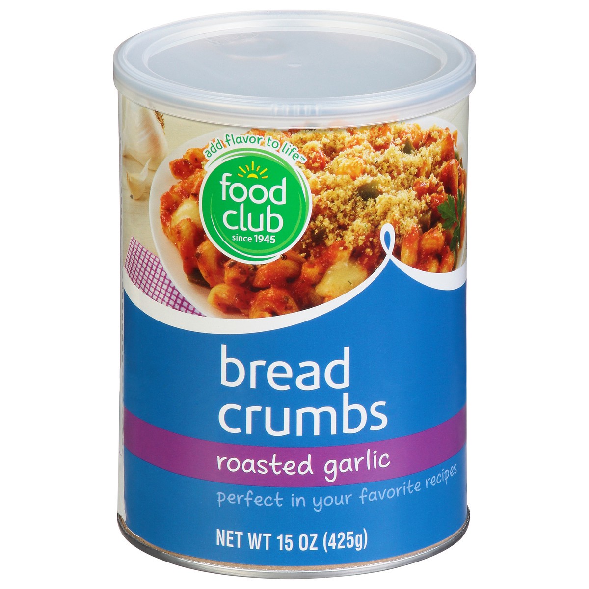 slide 1 of 11, Food Club Roasted Garlic Bread Crumbs 15 oz, 15 oz