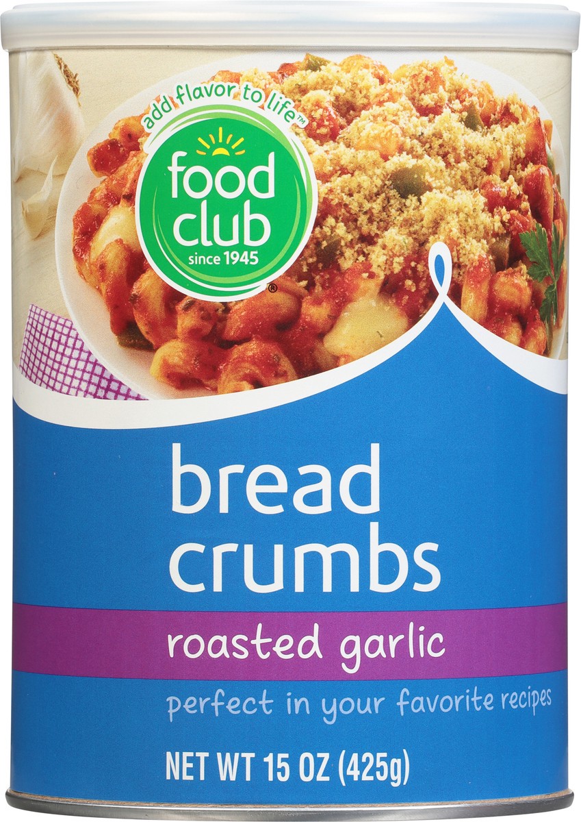 slide 9 of 11, Food Club Roasted Garlic Bread Crumbs 15 oz, 15 oz