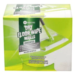 Se Grocers Unscented Dry Floor Wipes Refills 32 Count