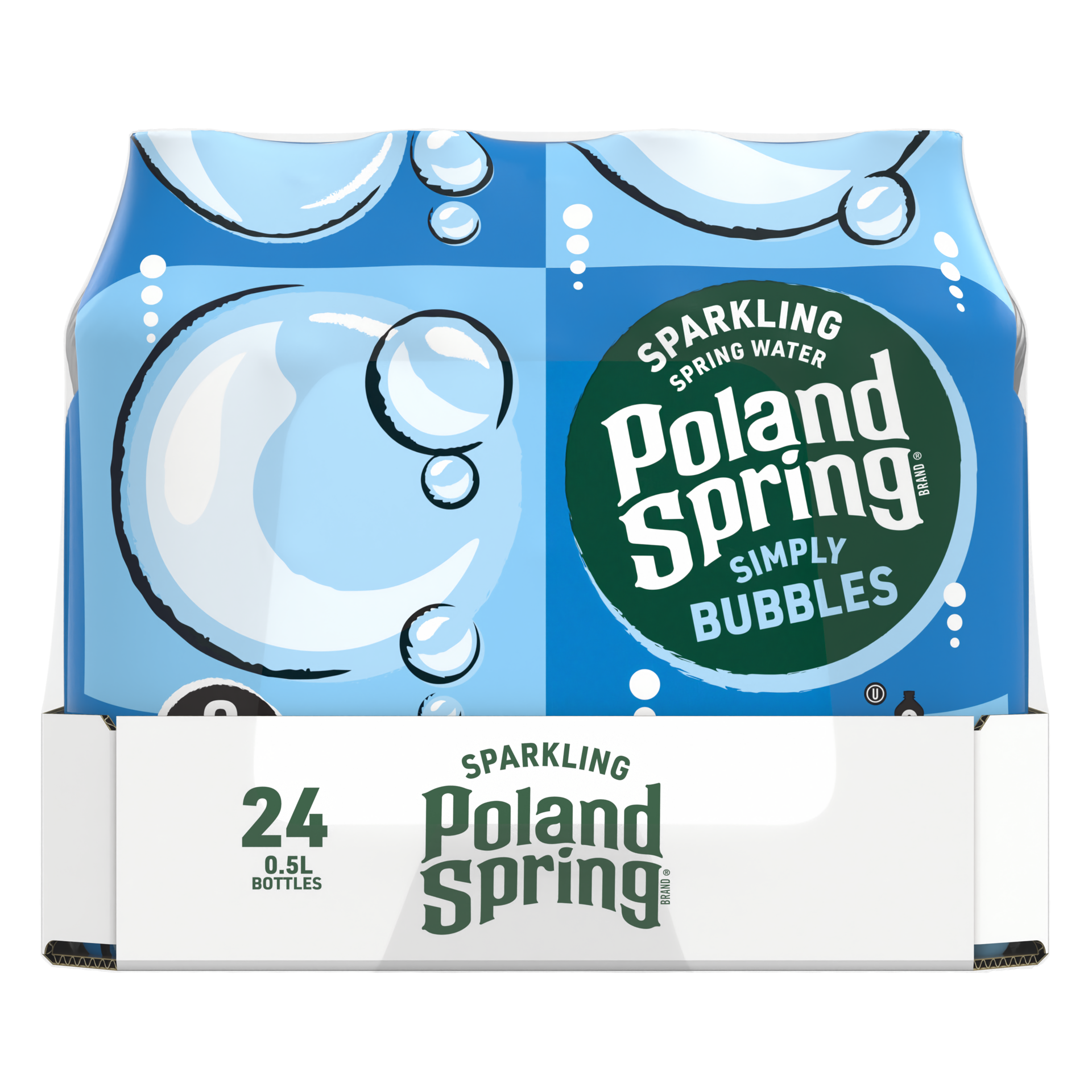 slide 3 of 5, Poland Spring Sparkling Water, Simply Bubbles, 16.9 oz. Bottles (24 Count), 16.9 fl oz