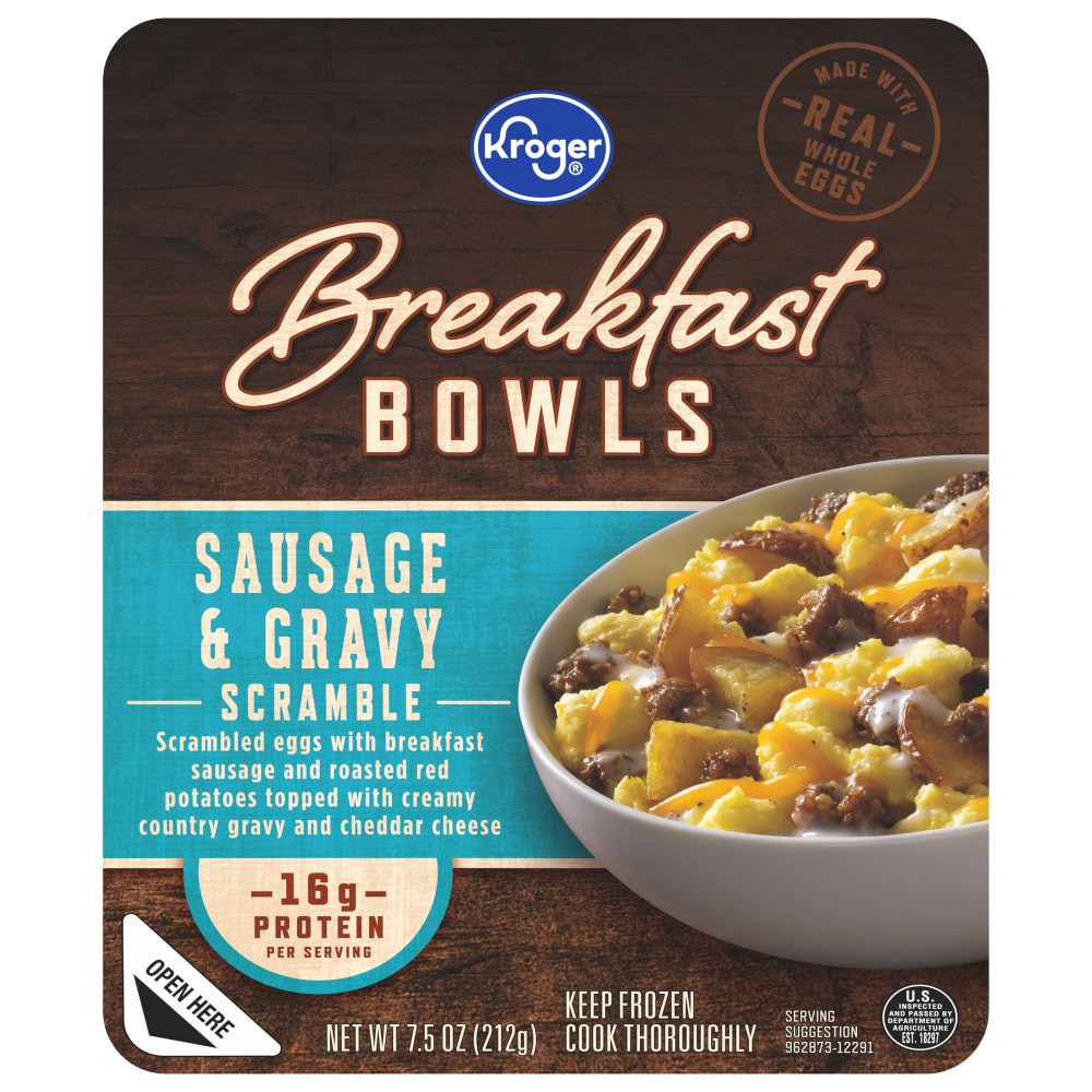 slide 3 of 3, Kroger Sausage Gravy Breakfast Bowl, 7.5 oz