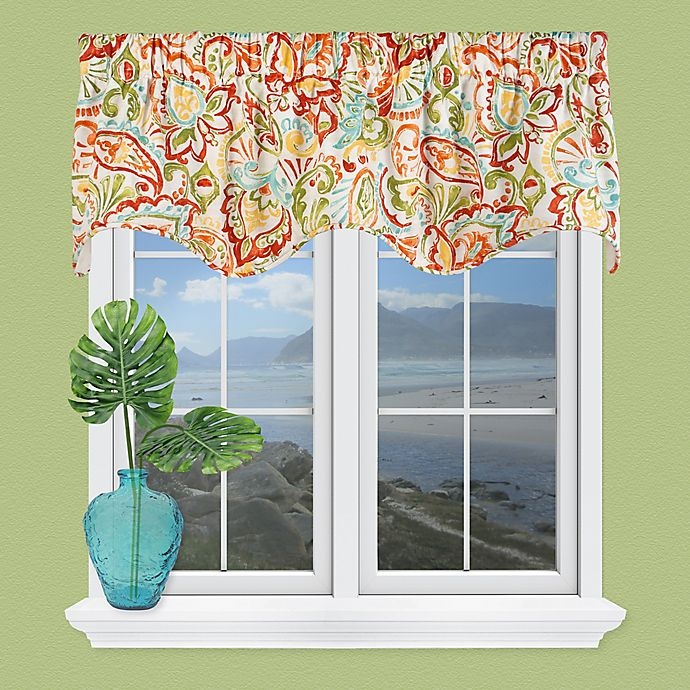 slide 1 of 1, Coastal Living Malitta Scallop Window Valance, 1 ct