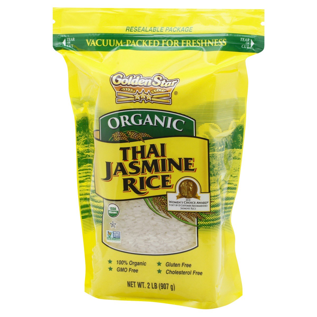 slide 3 of 9, Golden Star Organic Jasmine Rice, 2 lb