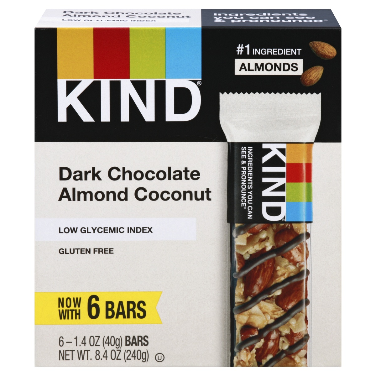 slide 1 of 2, KIND Dark Chocolate Almond & Coconut Bars, 8.4 oz
