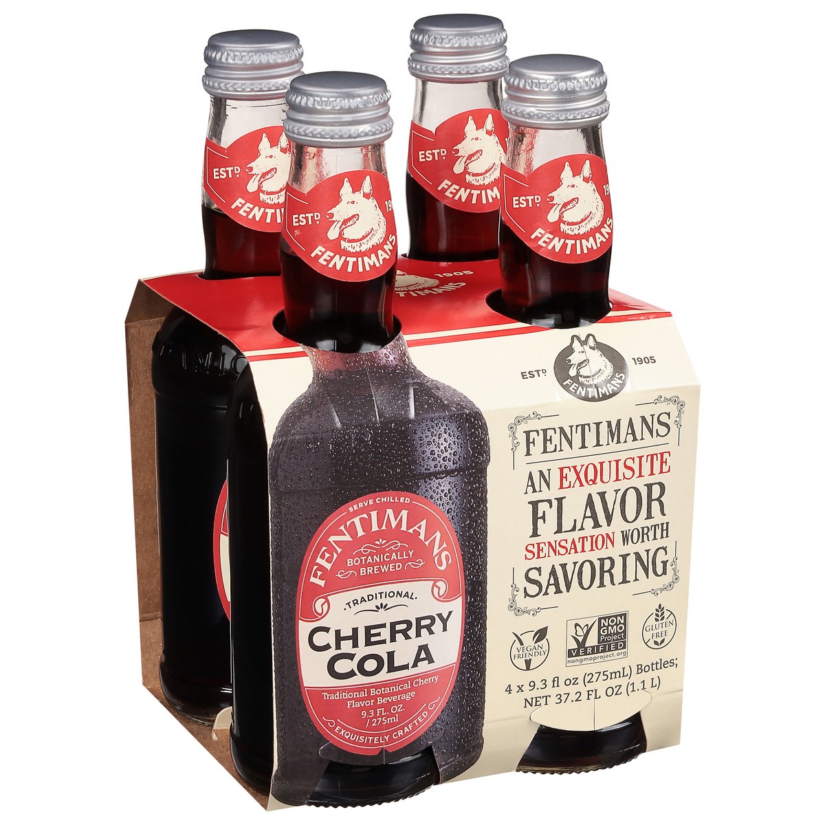 slide 3 of 13, Fentimans Cola Cherrytree 4Pk, 37.2 fl