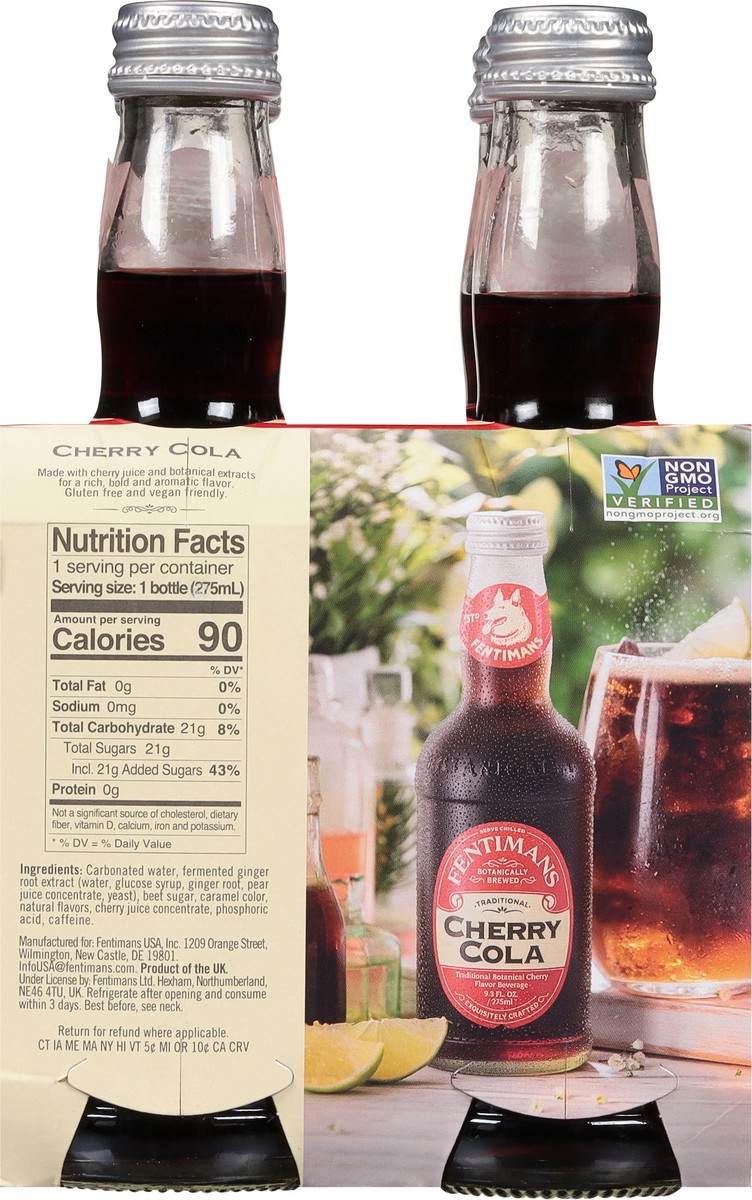 slide 11 of 13, Fentimans Cola Cherrytree 4Pk, 37.2 fl