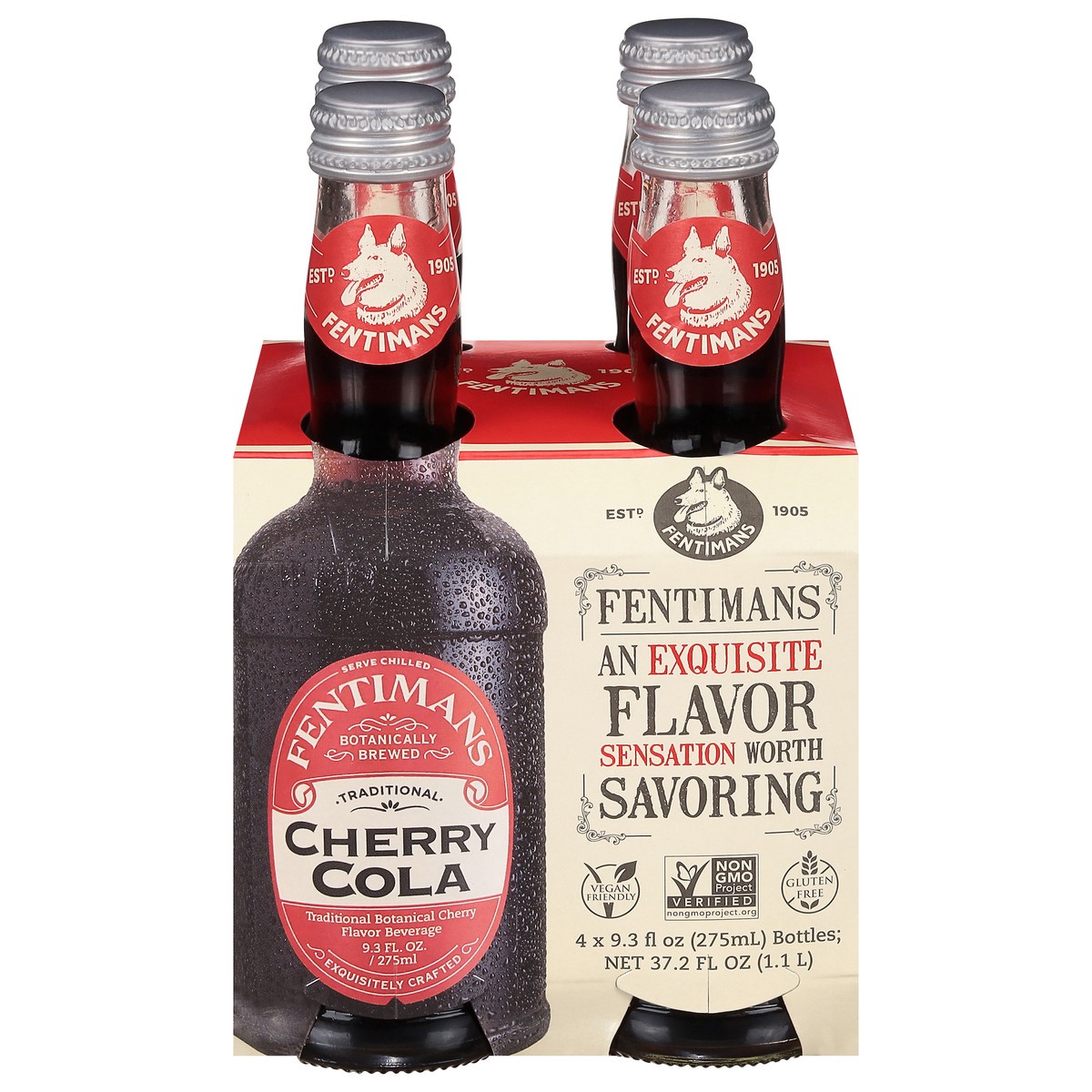 slide 1 of 13, Fentimans Cola Cherrytree 4Pk, 37.2 fl