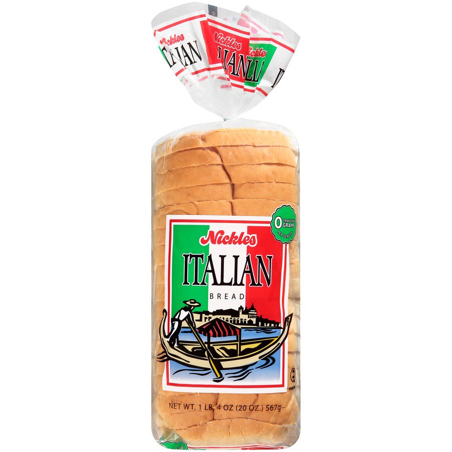slide 1 of 8, Nickles Bakery Nickles Italian Bread, 20 oz