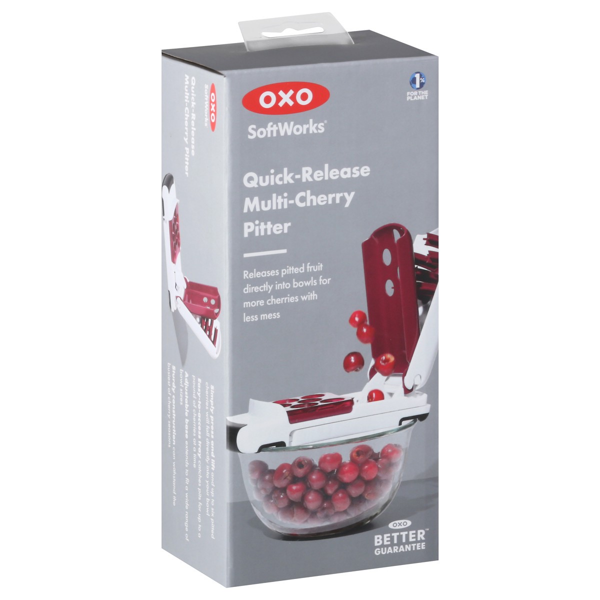slide 4 of 9, Softworks Quick Release Multi-Cherry Pitter, 1 ct