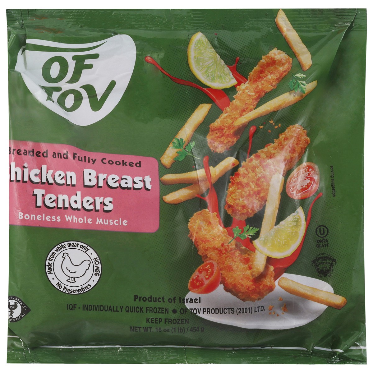 slide 11 of 14, Of Tov Breaded Chicken Breast Tenders, 16 oz