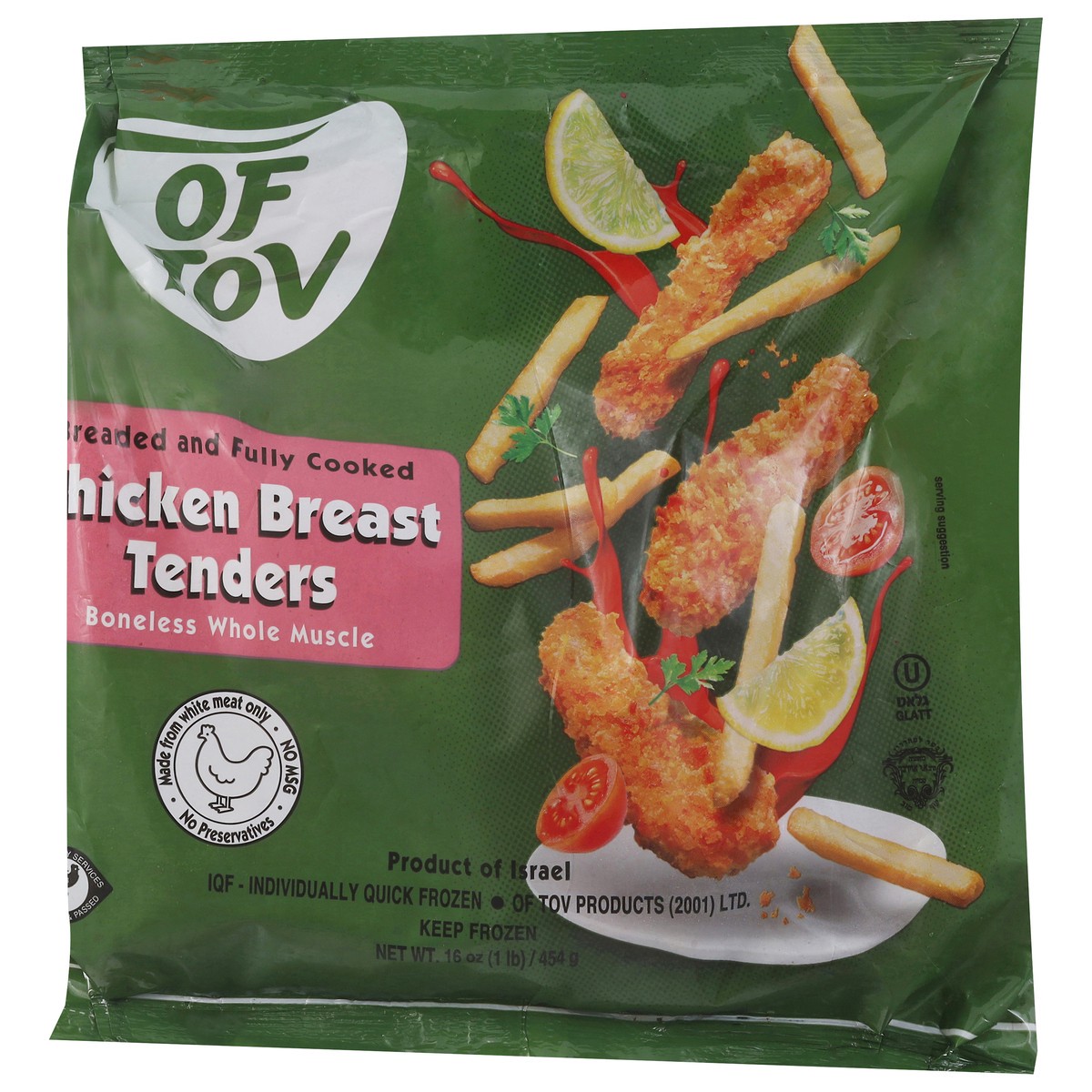 slide 3 of 14, Of Tov Breaded Chicken Breast Tenders, 16 oz