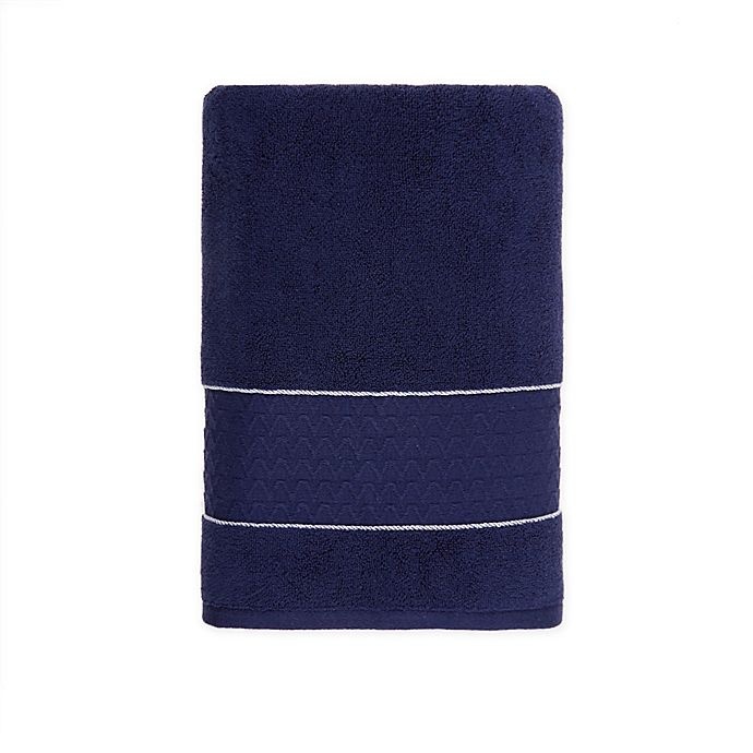 slide 1 of 3, Vince Camuto Lyon Bath Towel - Blue, 1 ct