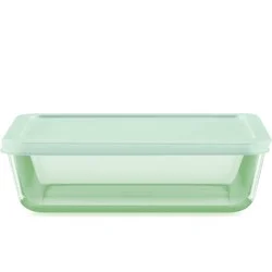 Pyrex Green Ss Tint Rect 6Cup Lid