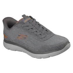 Skechers Men's Slip Ins Summits Strux, Charcoal, Size 11.5