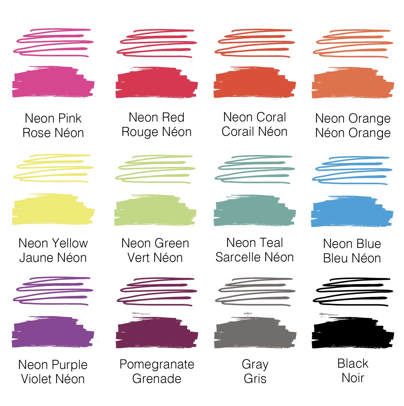 slide 2 of 8, Tulip Ultimate Fabric Markers Neon, 24 Pack, 24 ct