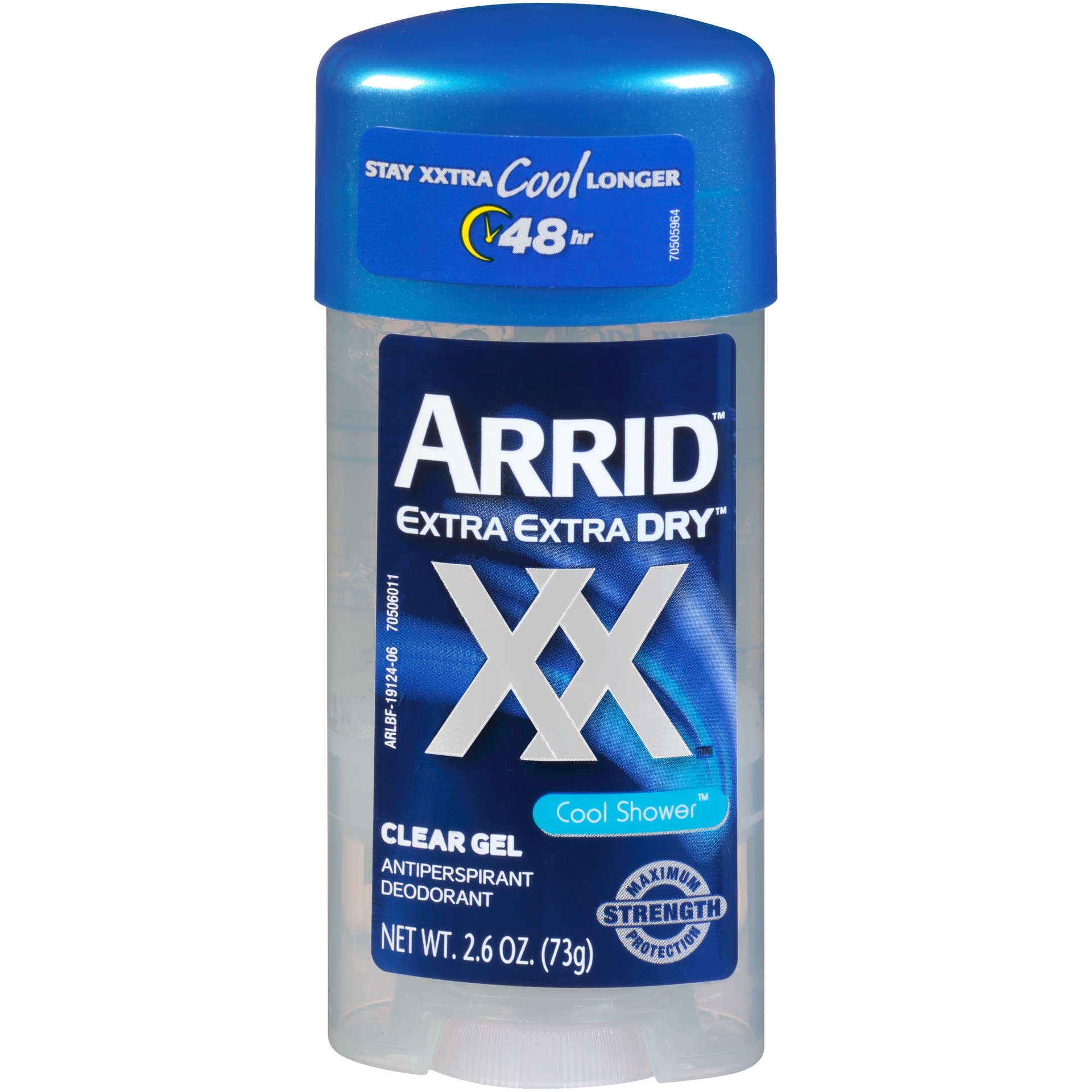 slide 1 of 4, Arrid XX Extra Extra Dry Clear Gel Antiperspirant Deodorant, Cool Shower, 2.6 oz., 2.6 oz