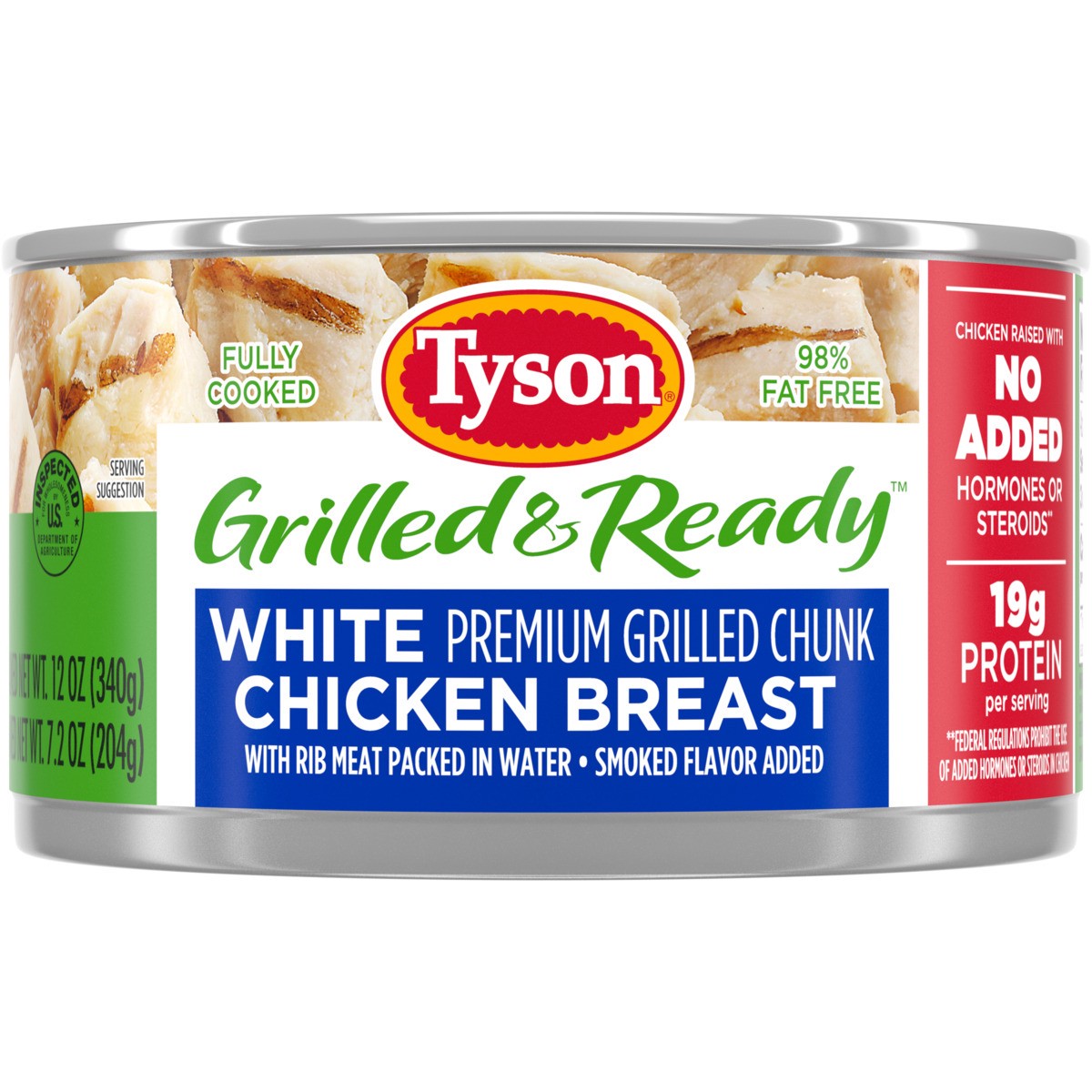 slide 13 of 13, Tyson Grilled & Ready Premium Grilled Chunk White Chicken Breast, 12 oz., 340.19 g