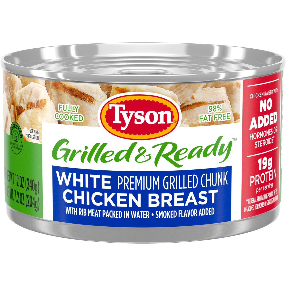 slide 3 of 13, Tyson Grilled & Ready Premium Grilled Chunk White Chicken Breast, 12 oz., 340.19 g