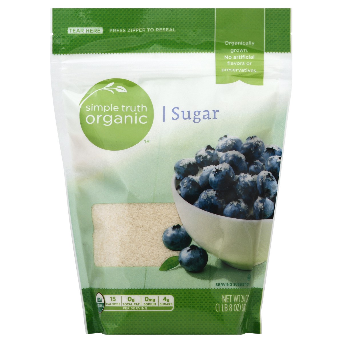 slide 2 of 4, Simple Truth Organic Sugar 24 oz, 24 oz