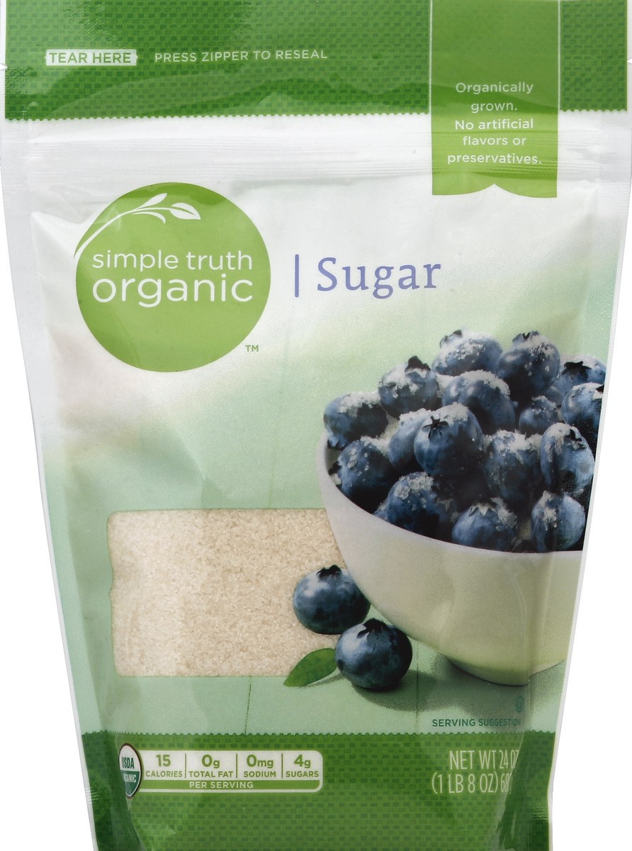 slide 1 of 4, Simple Truth Organic Sugar 24 oz, 24 oz