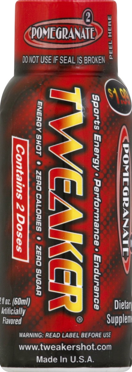 slide 6 of 6, Tweaker Pomegranate Energy Shot - 2 oz, 2 oz