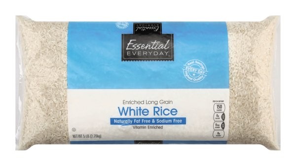 slide 1 of 1, Essential Everyday Long Grain White Rice, 5 lb