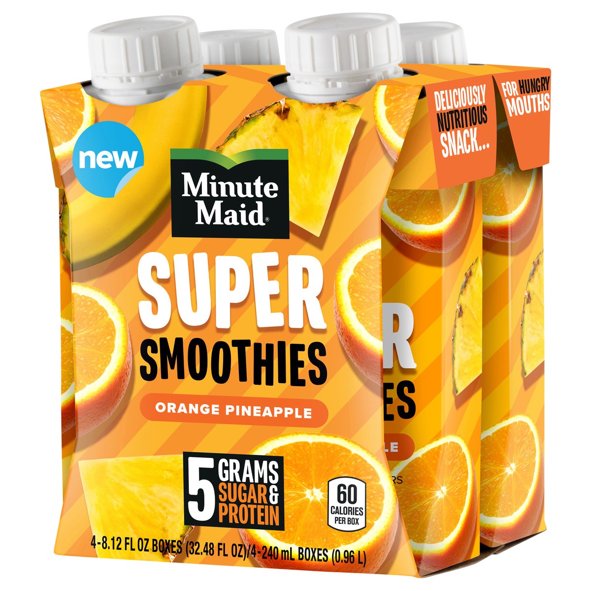 slide 5 of 13, Minute Maid Super Smoothies Orange Pineapple Cartons- 4 ct, 1 ct