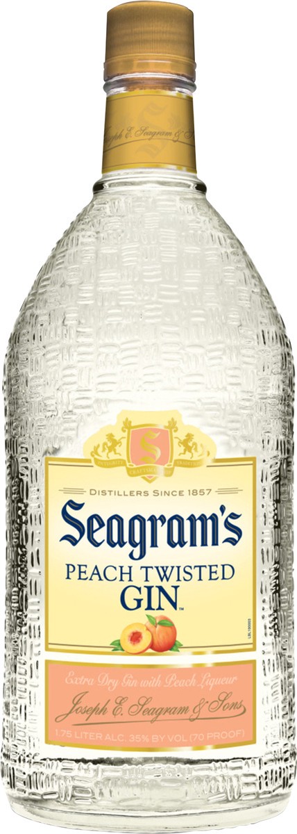 slide 2 of 2, Seagram's Seagrams Twisted Peach Flavored Gin 1.75L Bottle, 1.75 liter