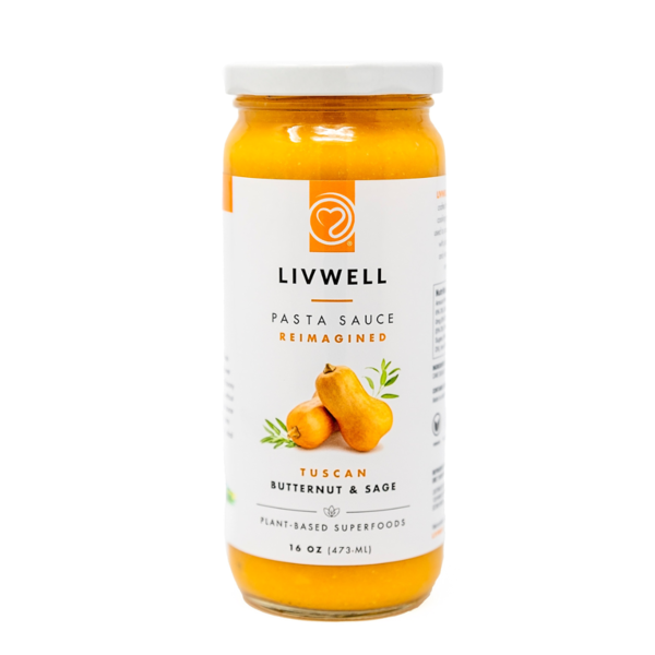 slide 1 of 1, LIVWELL Foods Tuscan Butternut and Sage Pasta Sauce ( Dairy Free , Gluten Free), 16 oz