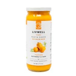 LIVWELL Foods Tuscan Butternut and Sage Pasta Sauce ( Dairy Free , Gluten Free)