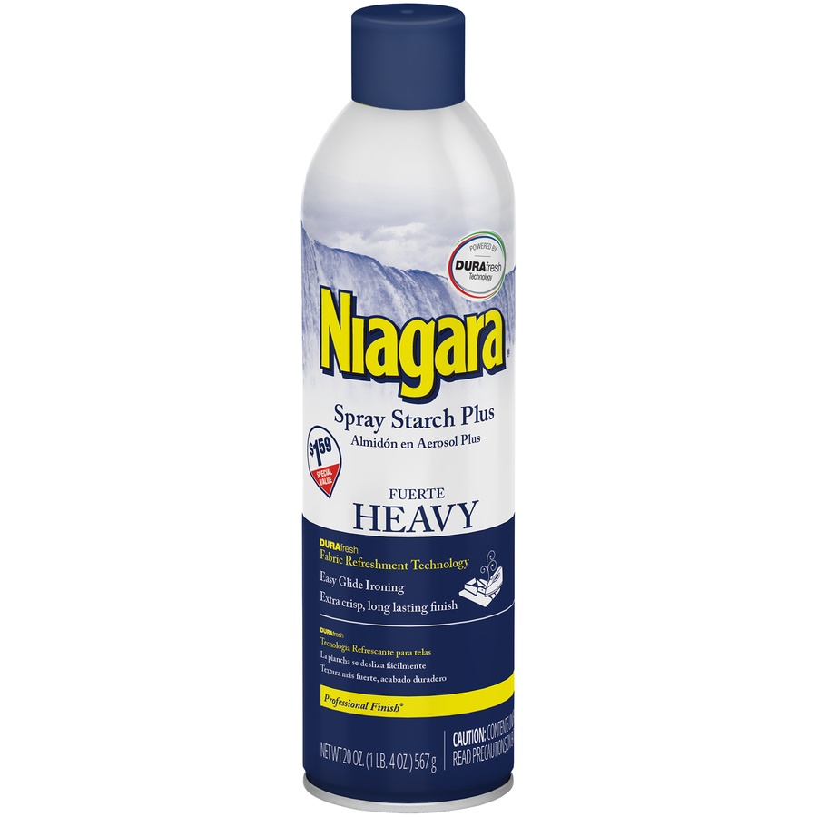 slide 1 of 4, Niagara Heavy Spray Starch Plus Durafresh Professional Finish, 20 oz