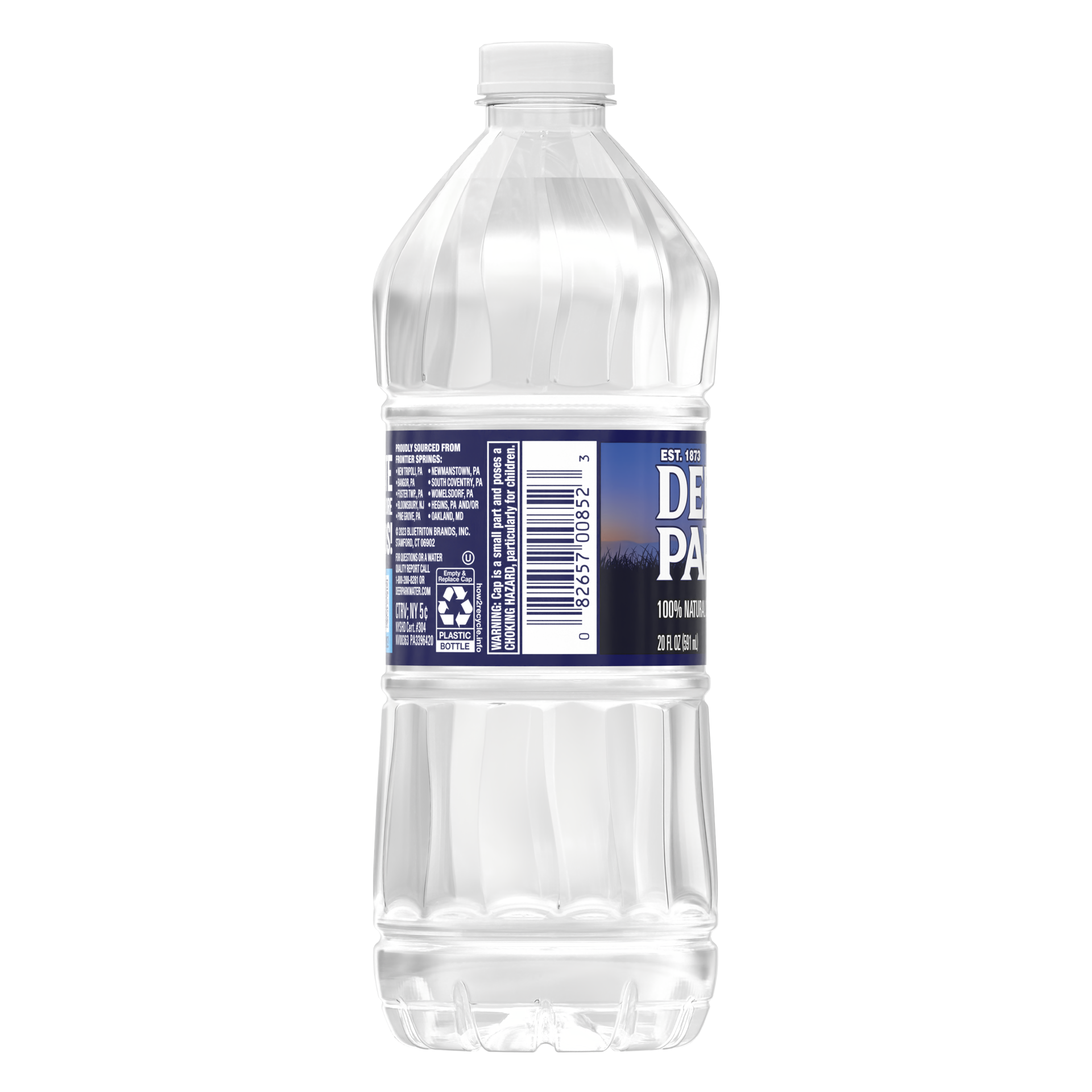 slide 4 of 4, DEER PARK Brand 100% Natural Spring Water, 20-ounce plastic bottle, 20 oz