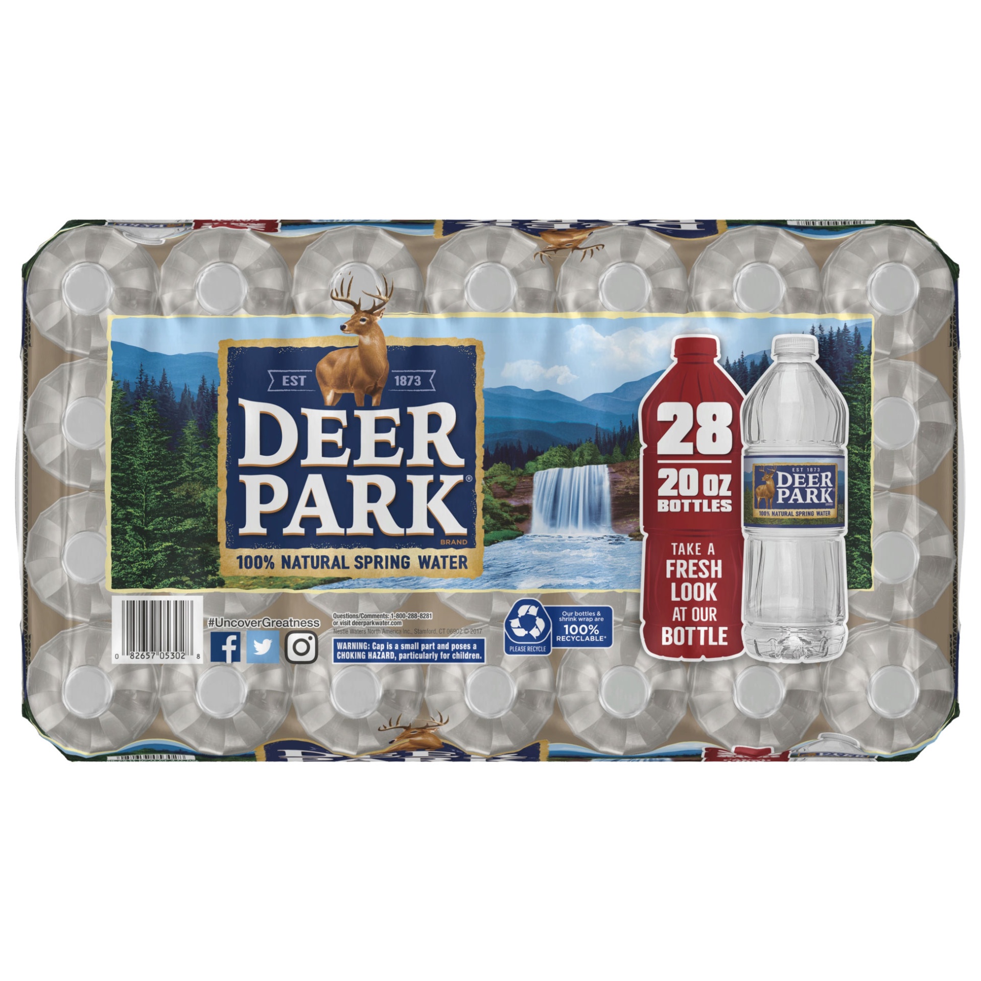 slide 2 of 2, Deer Park Spring Water, 28 ct; 20 fl oz