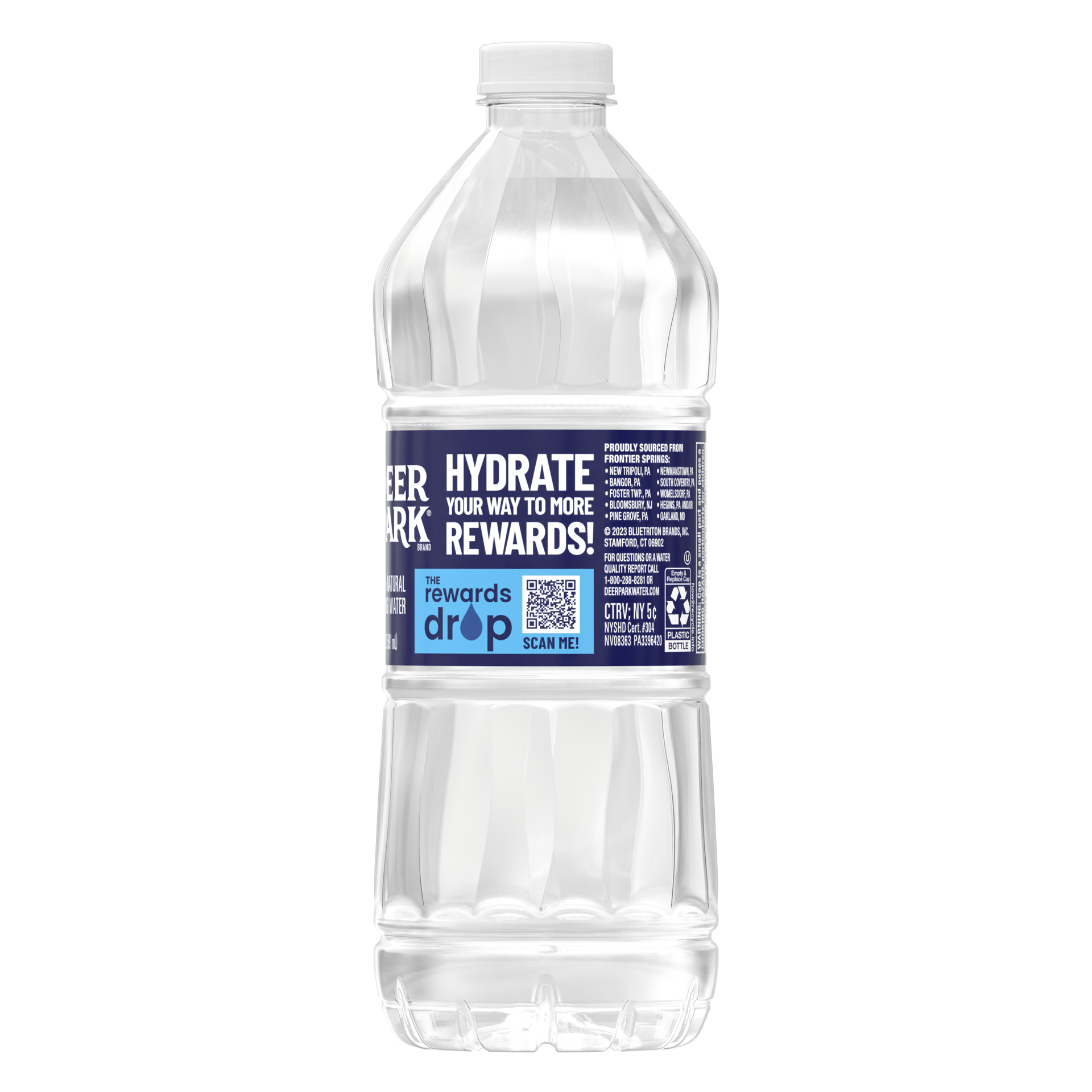 slide 3 of 4, DEER PARK Brand 100% Natural Spring Water, 20-ounce plastic bottle, 20 oz