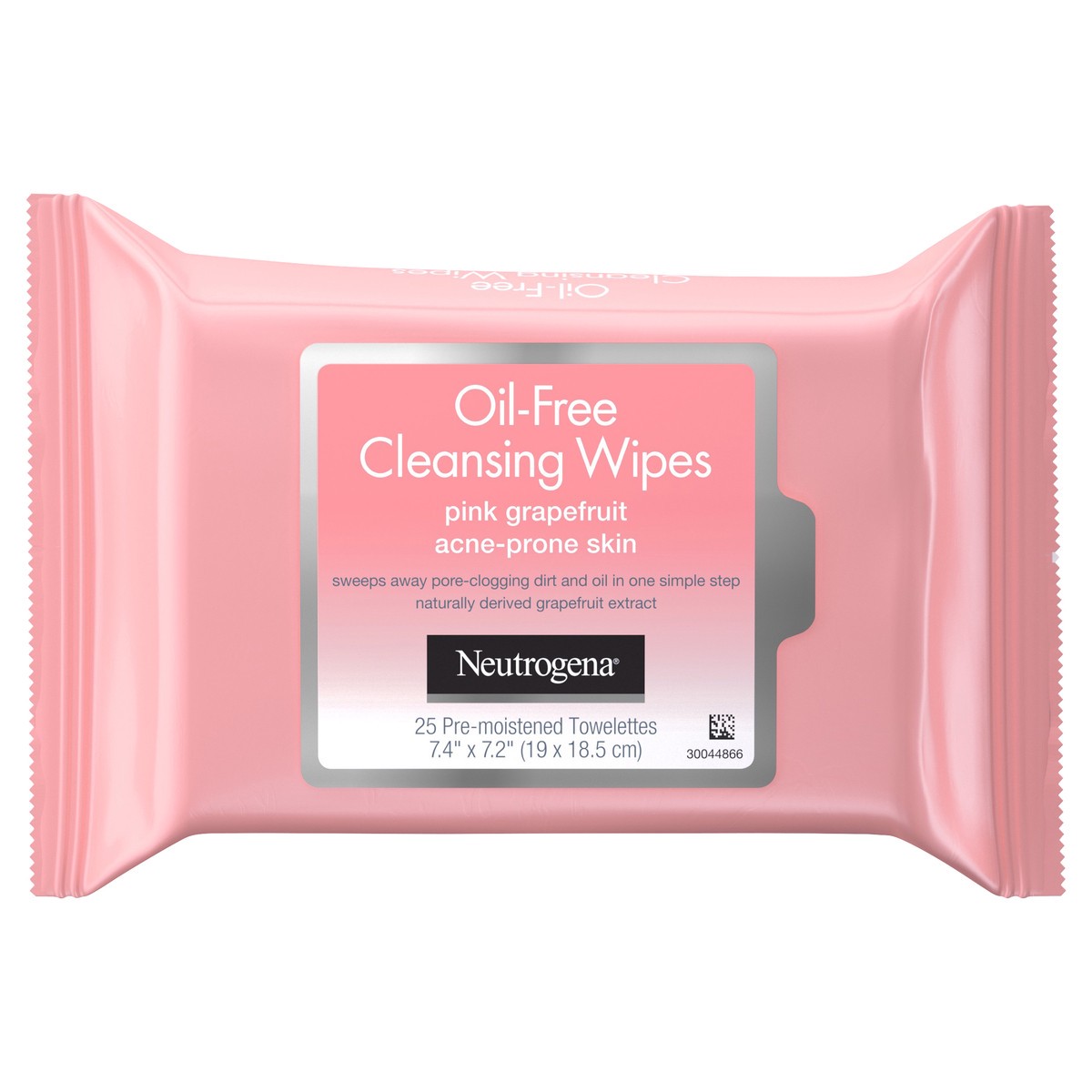 slide 1 of 6, Neutrogena Oil-Free Facial Cleansing Makeup Wipes with Pink Grapefruit for Acne Prone Skin - 25 ct, 