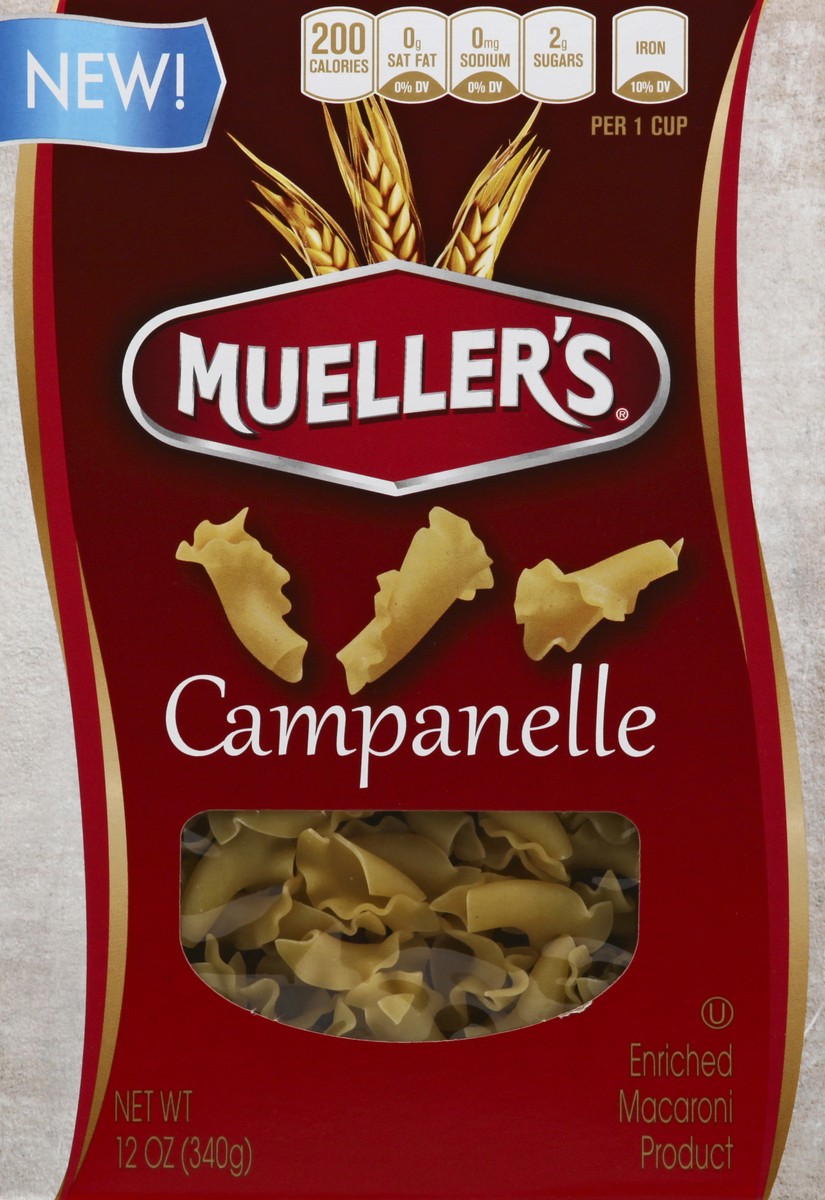 slide 3 of 4, Mueller's Campanelle 12 oz, 12 oz