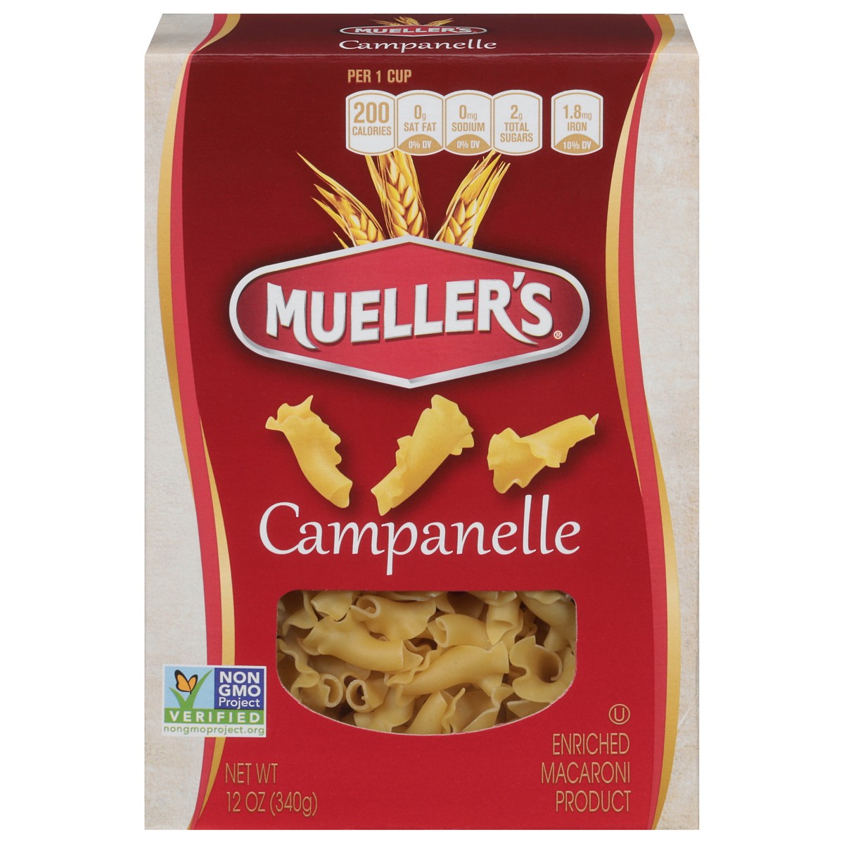 slide 1 of 4, Mueller's Campanelle 12 oz, 12 oz