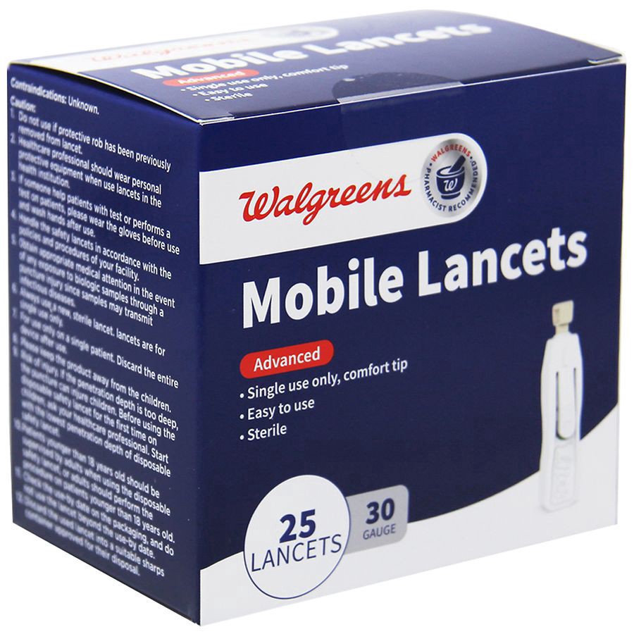 slide 1 of 5, Walgreens Travel Lancets, 30 gram 25 ct