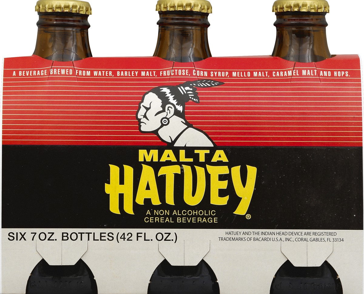 slide 1 of 5, Malta Hatuey Cereal Beverage 6 ea, 6 ct