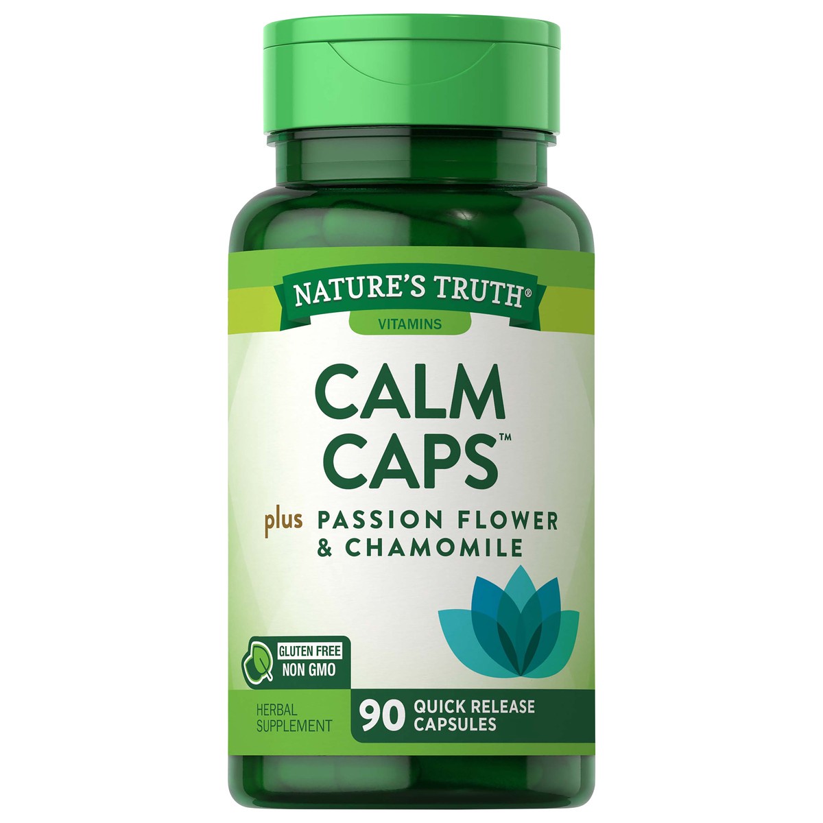 slide 2 of 10, Nature's Truth L-Theanine Calm Caps plus Passion Flower, 90 ct