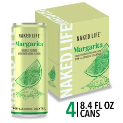 Naked Life Non-Alcoholic Margarita Cocktail 4 - 8.4 fl oz Cans