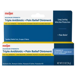Meijer Maximum Strength Triple Antibiotic + Pain Relief Ointment