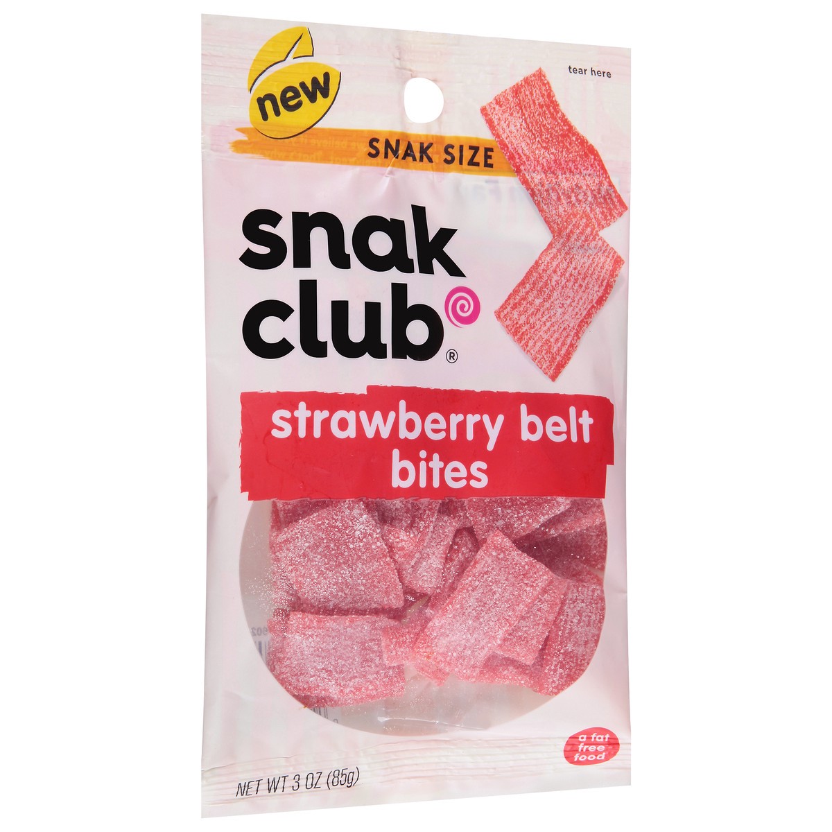 slide 3 of 13, CANDY DSD Strawberry Belts Snack Size, 1 ct