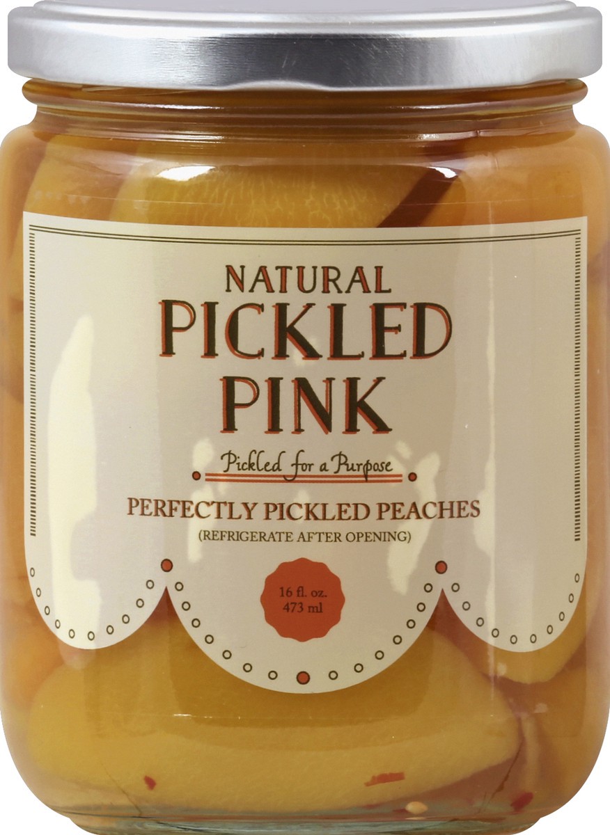 slide 2 of 2, Pickled Pink Peaches 16 oz, 16 oz