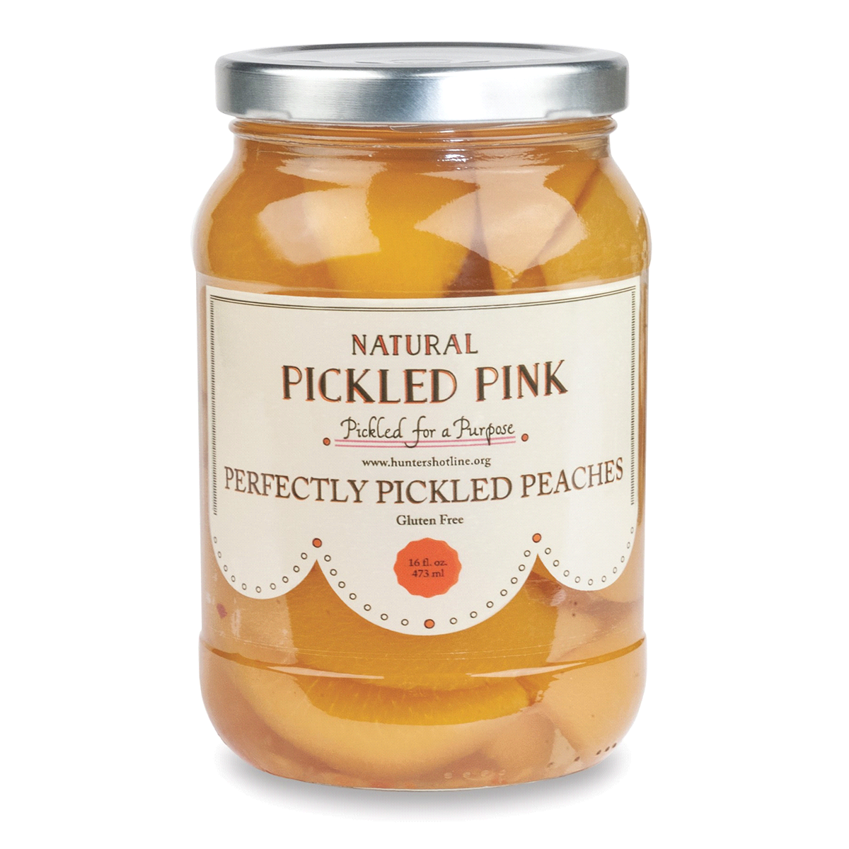 slide 1 of 2, Pickled Pink Peaches 16 oz, 16 oz