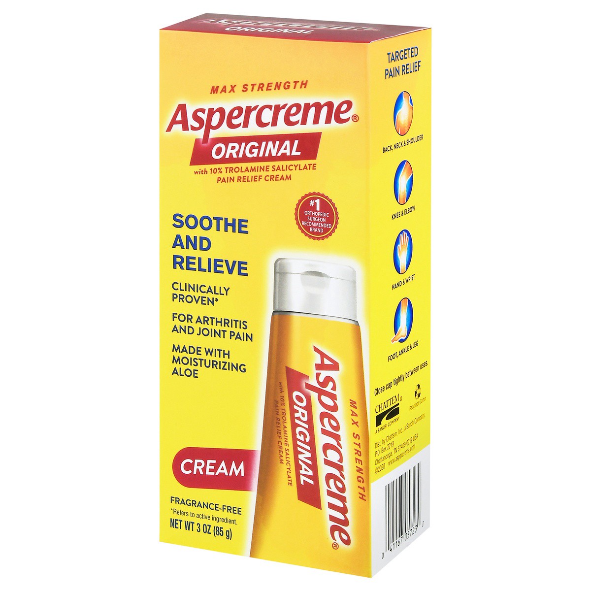 slide 3 of 9, Aspercreme Original Max Strength Pain Relief Cream 3 oz, 3 oz